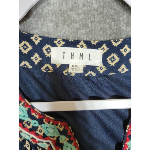 THML‎ Rayon Sleeveless Tunic Top Womens Size XXL Lined - Picture 3 of 10
